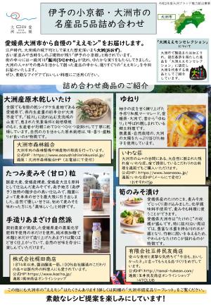 大洲産品紹介ペーパー