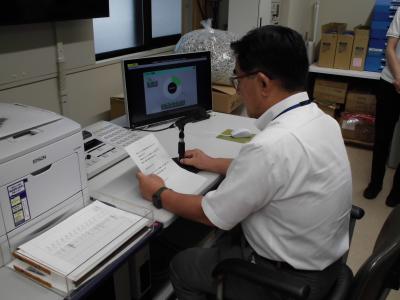 市民の皆様に呼びかける二宮市長