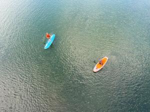 SUP4の様子　肱川橋から