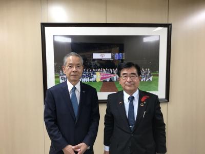 衣笠社長と二宮市長