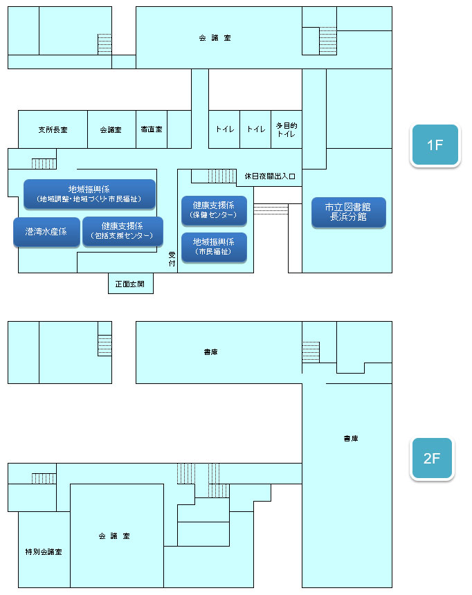 長浜支所フロアガイド
