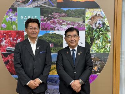 佐々木鯖江市長と二宮市長