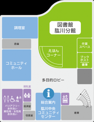 肱川支所１階フロアマップ