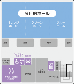 肱川支所３階フロアマップ