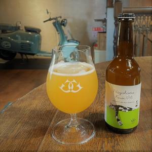 大洲市長浜産のキウイフルーツを使ったクラフトビール「長浜キウイIPA」
