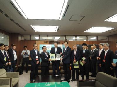 国土交通省での要望活動の様子
