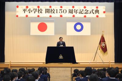 挨拶する二宮市長