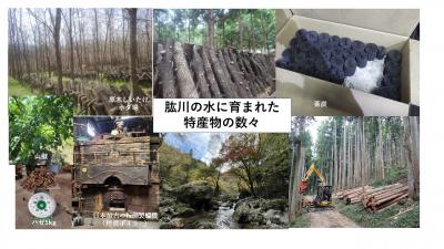 肱川の水に育まれた特産物の数々