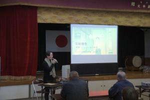 ３月柳沢での活動報告会の様子