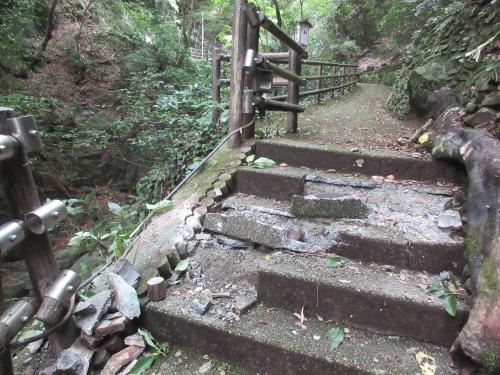 白滝公園　崩落箇所写真
