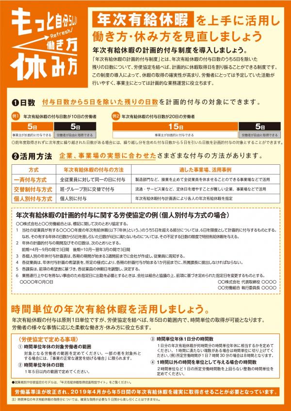 チラシ裏面