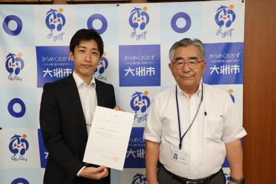 稲田さんと市長