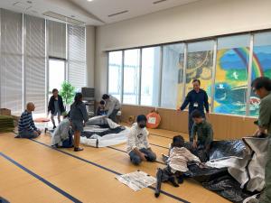 テント組立体験