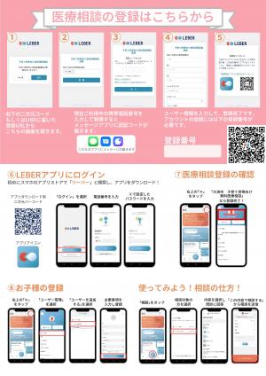 医療相談登録用パンフレット(裏面)