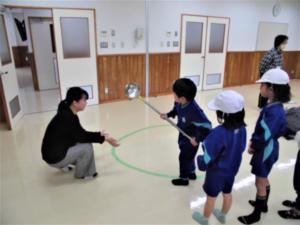 お玉を実際に体験