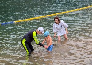 令和6年度寒中水泳の様子