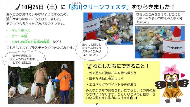 啓発資料「肱川から海をきれいにしよう！」その2