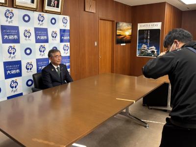 新年メッセージの収録