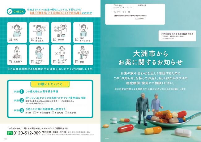 重複服薬者向け通知見本