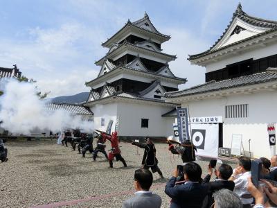 9月１日　大洲城１５周年鉄砲隊