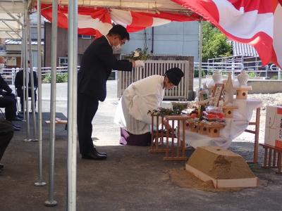 ５月２１日　粟津小起工式１