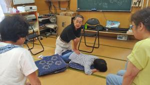 膝関節痛の予防講座の様子