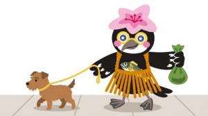 犬の糞を持ち帰る